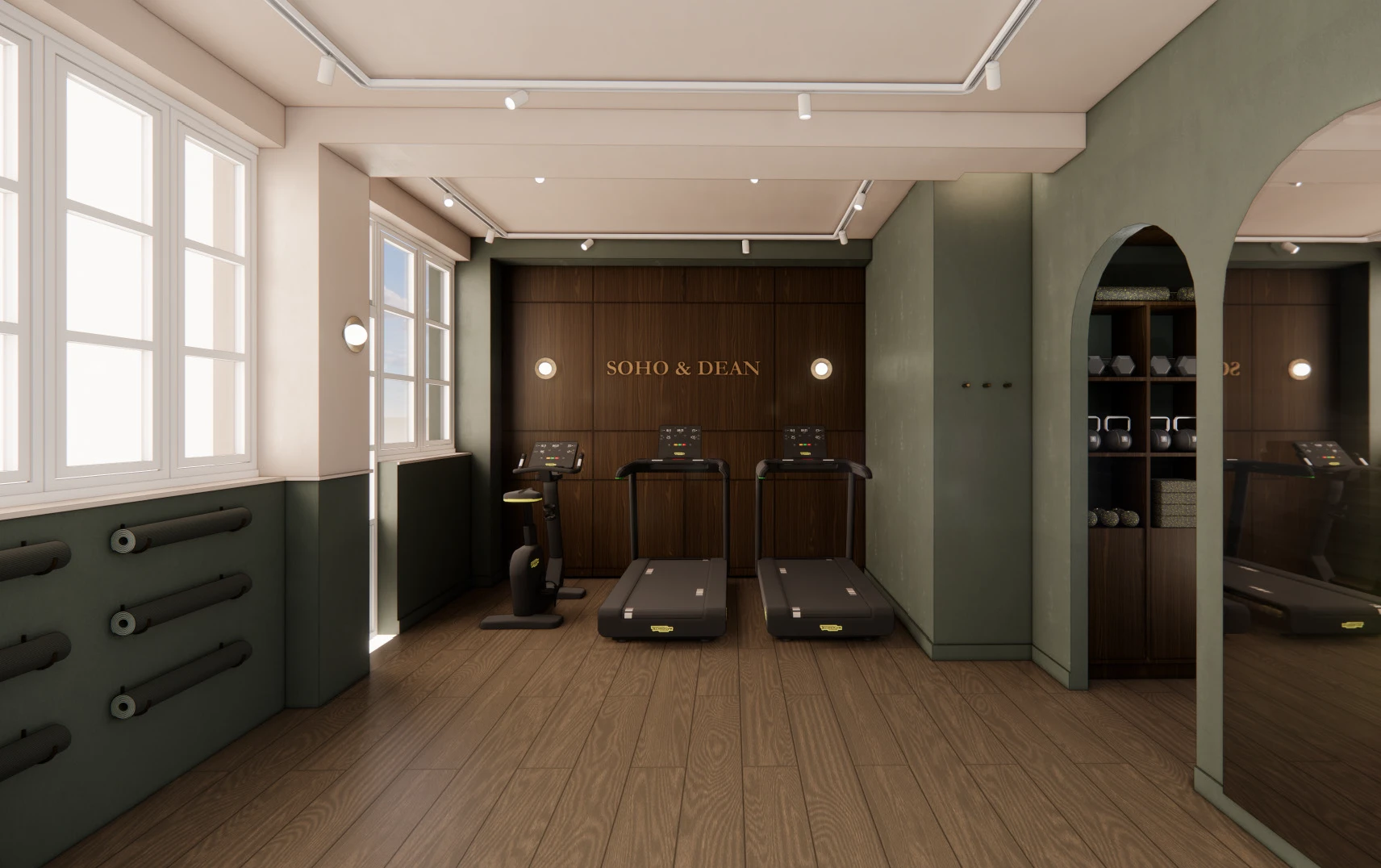 35 Soho Square Indicative Communal Gym CGI
